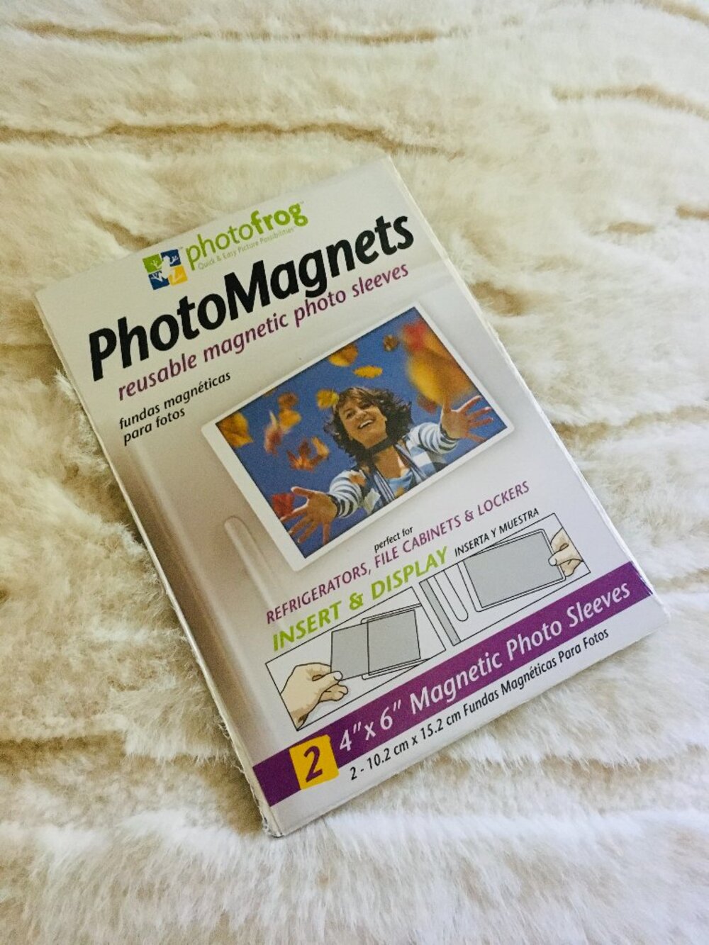 Photofrog Magnetic Photo Sleeves 4x6 Pack of 2 Refrigerator/Locker Magnets #6